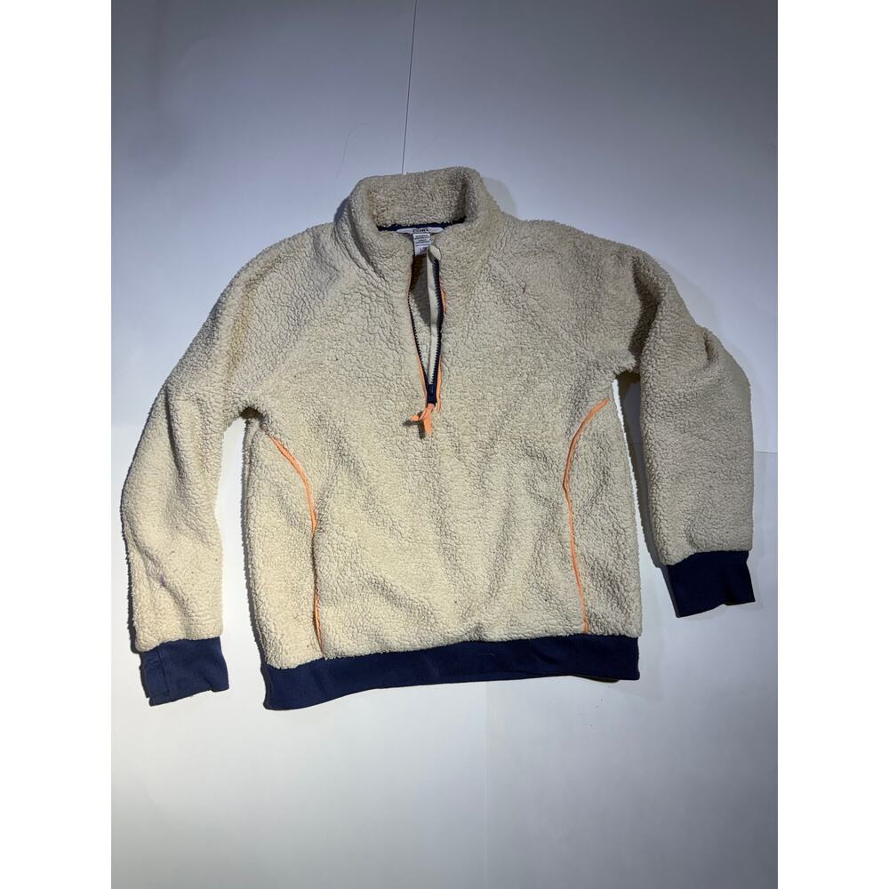 Athleta Girl Cream Sherpa Half-Zip Pullover Fleece (Girls Size L / 12)